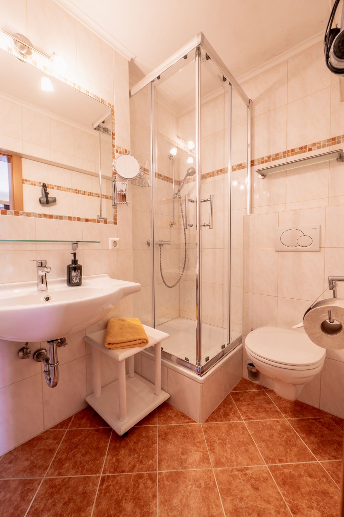 Badezimmer mit Handtuchwärme